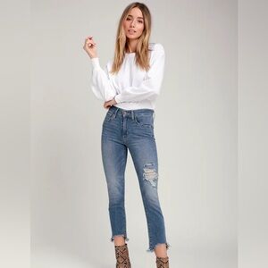 Levi’s 724 high rise cropped jeans size 25